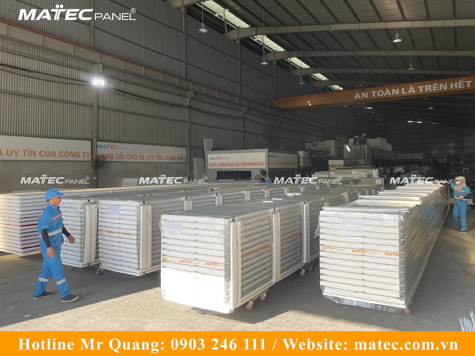 Hình ảnh sản xuất Panel EPS cho dự án Fujix tại nhà máy MatecPanel