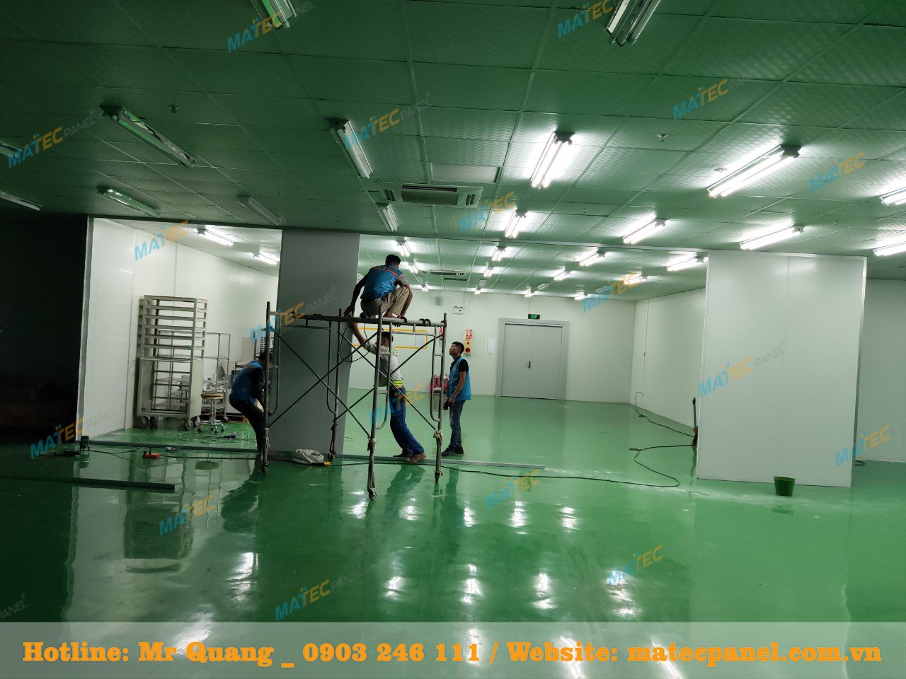 Tấm vách ngăn panel bông khoáng 