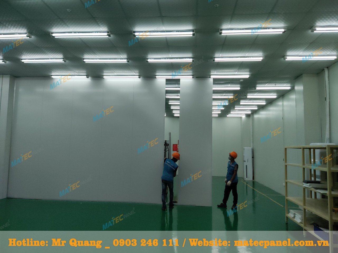 Tấm vách ngăn panel bông khoáng 