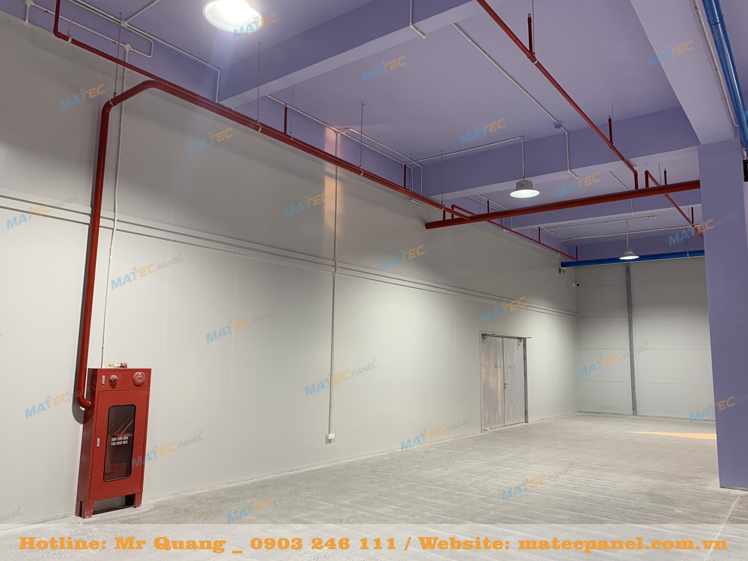 Dự &aacute;n sử dụng v&aacute;ch panel chống ch&aacute;y