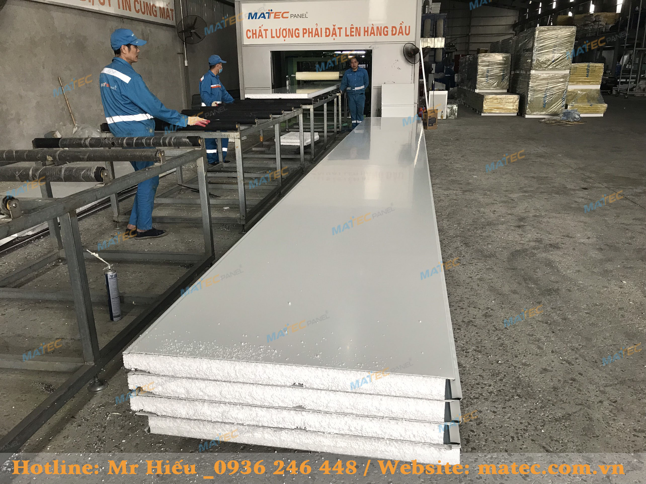 panel eps 50mm l&agrave;m tường ngắn