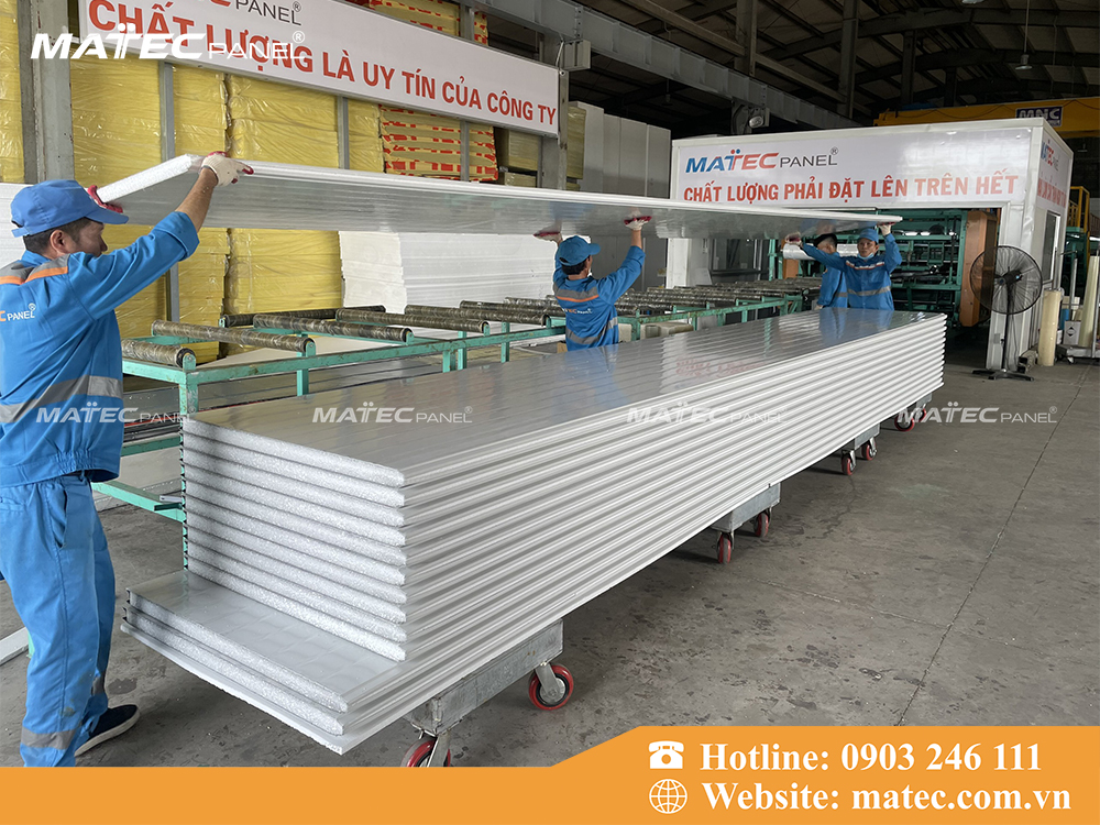 Tấm v&aacute;ch ngăn Panel EPS c&aacute;ch nhiệt