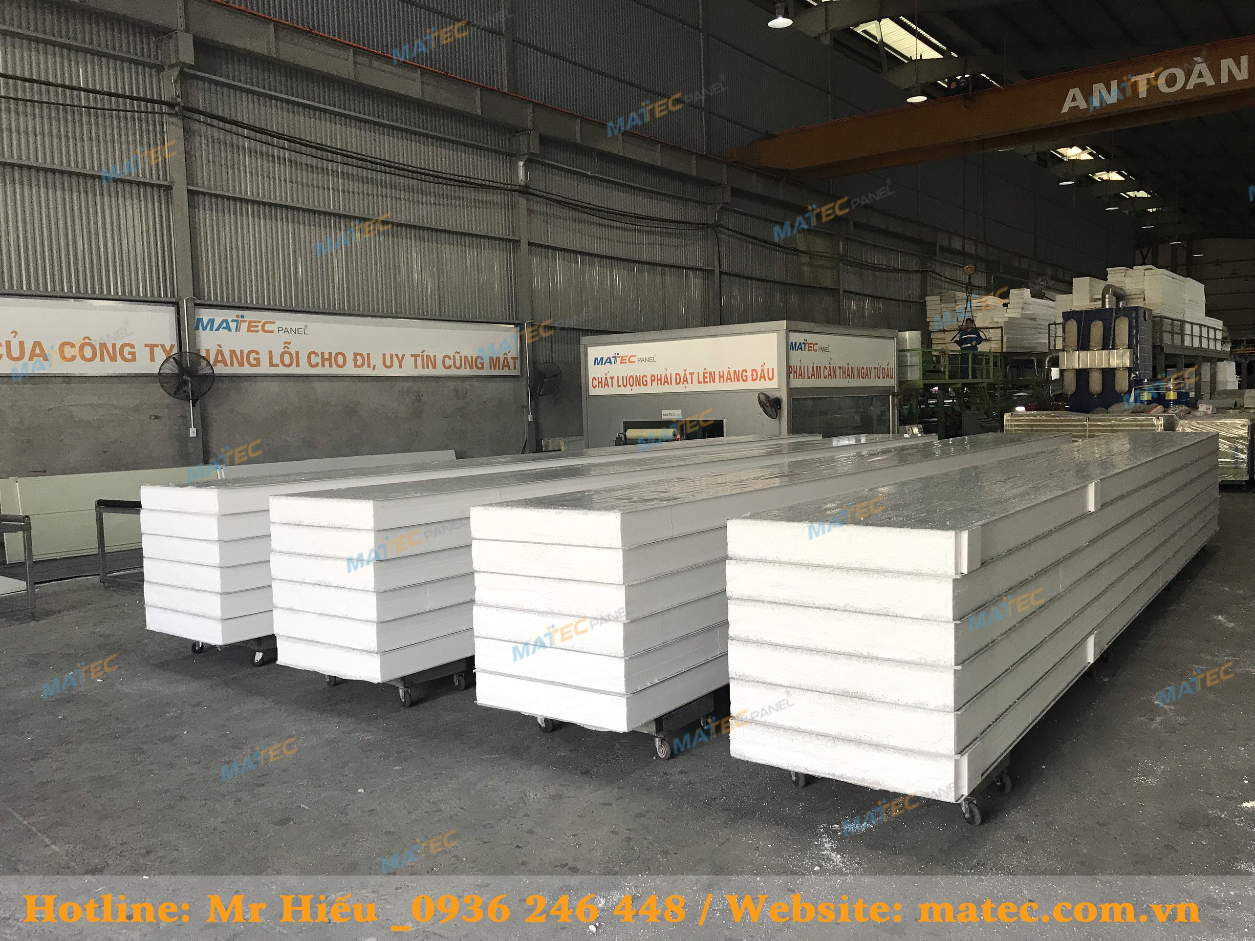 Panel eps kho lạnh c&oacute; cấu tạo 3 lớp