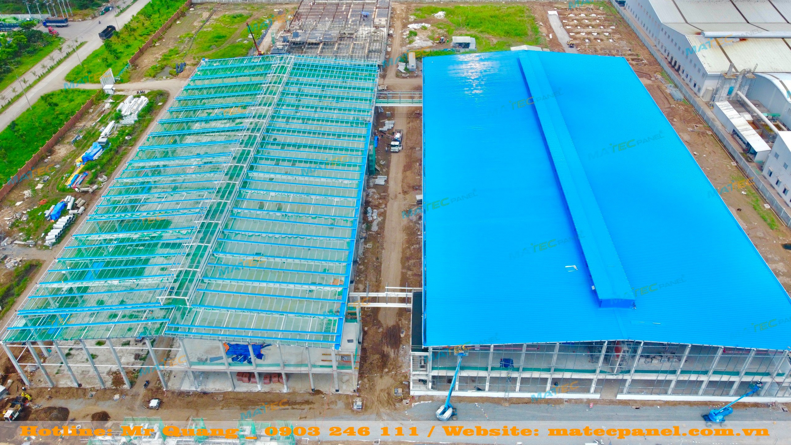 Lợp mái cho nhà xưởng bằng tấm Panel bông khoáng