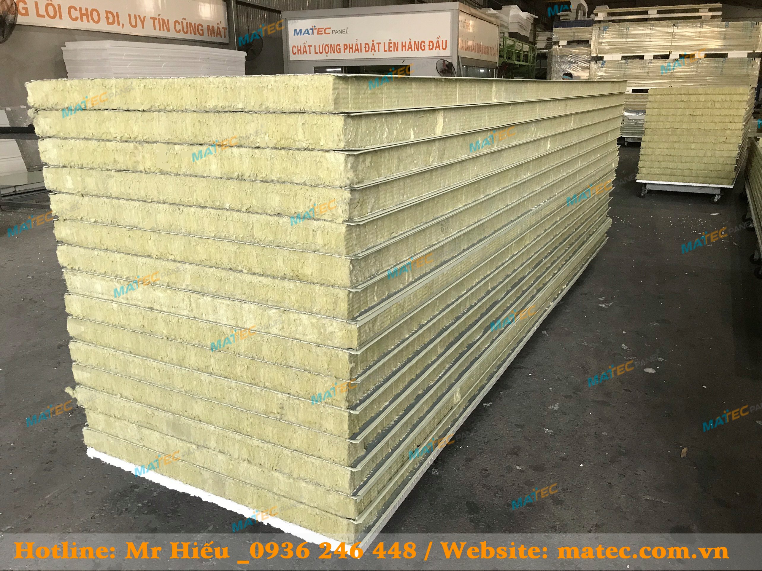Tấm Rockwool chống ch&aacute;y 50mm