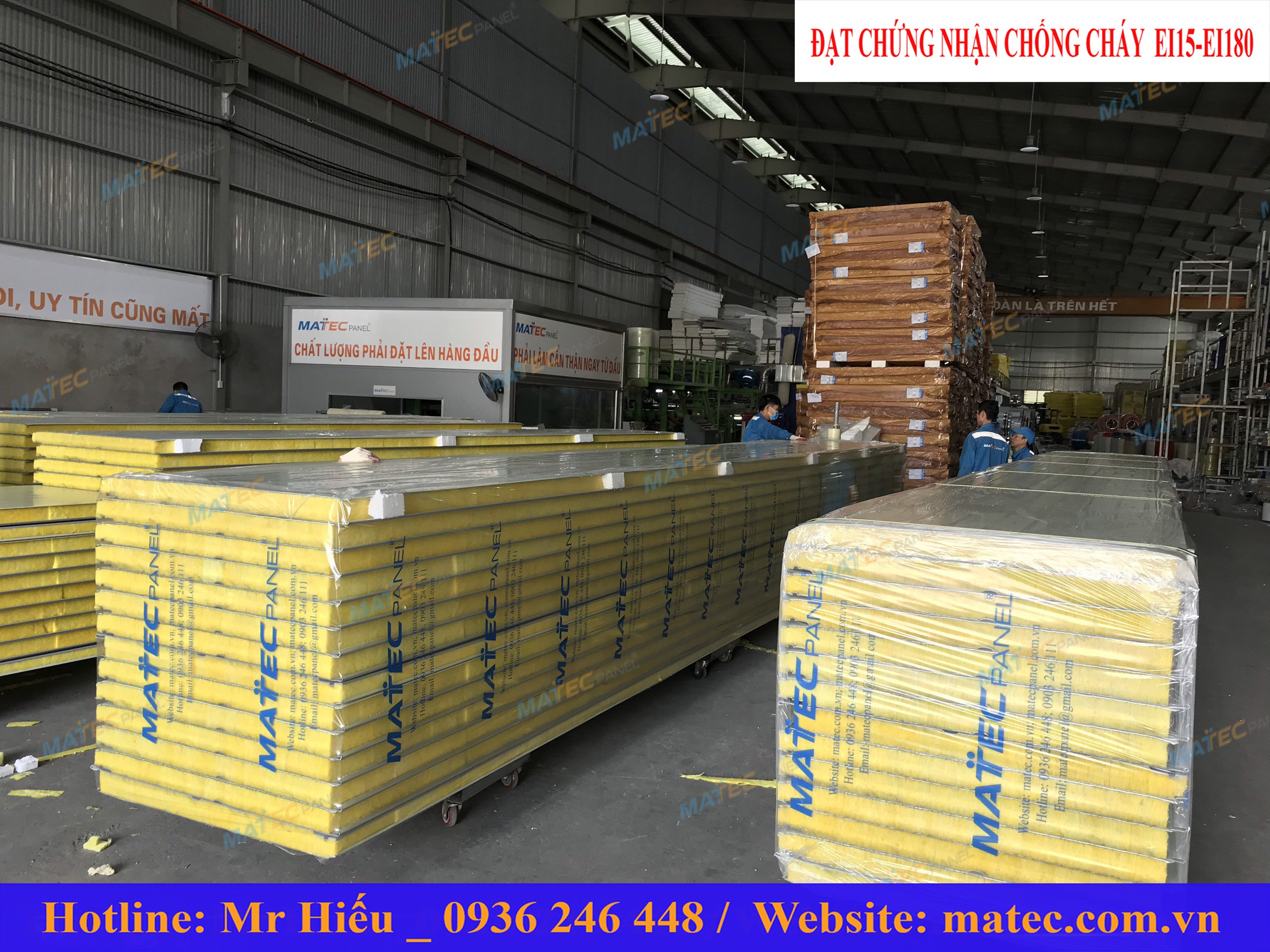 v&aacute;ch panel chống ch&aacute;y ei15