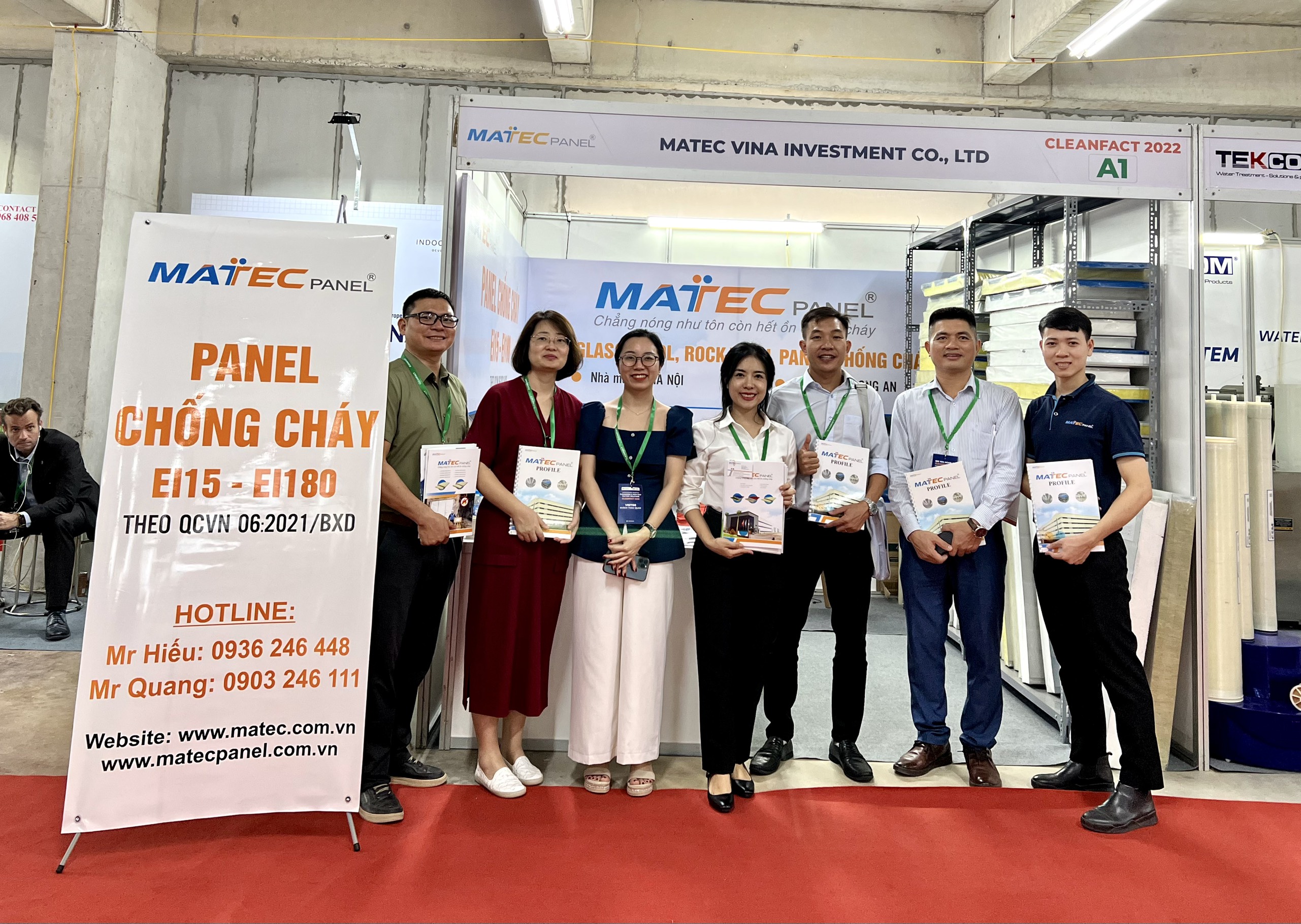 Gian h&agrave;ng của MatecPanel tại triển l&atilde;m CLEANFACT 2022