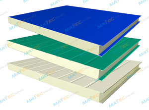 Tấm vách ngăn, trần thả Panel PU