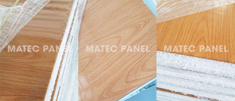 tấm vách ngăn, trần thả panel eps matec vân gỗ